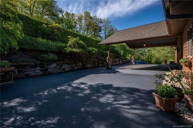 The landscaping provides a nice screen from the ro