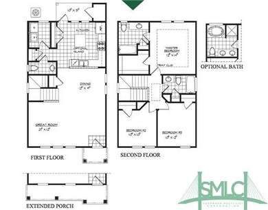 1st Floor Plan. Awesome kitchen!  Covered back por