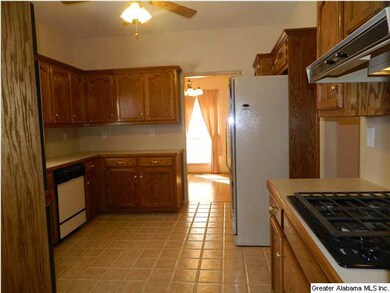 Kitchen has gas cook top