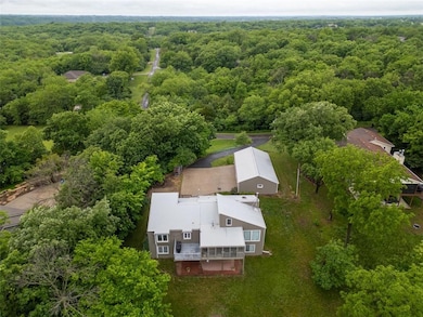 Bird's eye view of a forest