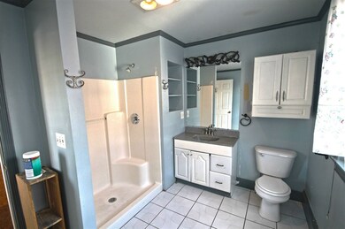 Oversize shower and huge bathroom