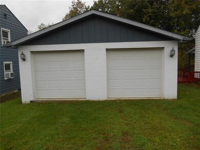2 Car Detached garage.