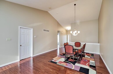 Bedrooms off the left wall with the main bathroom