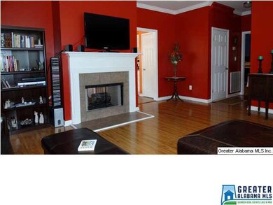 Inviting fireplace