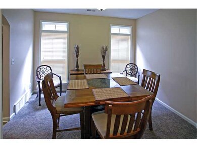 Dining room is surrounded by columns and open to t