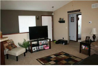 View from living room to foyer.