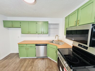 Spacious kitchen with stainless steel appliances