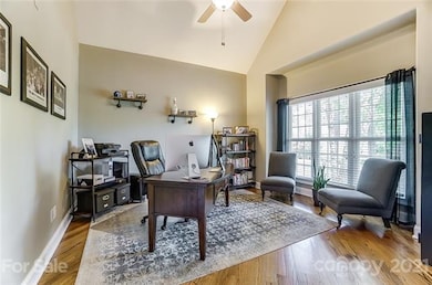 Office with French doors