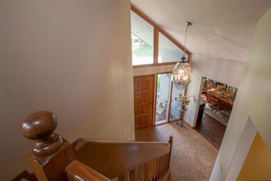 Two story front entranceway
