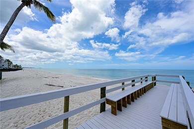 Beach boardwalk for residents of the Barefoot Beac