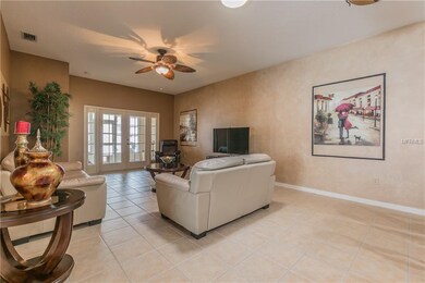 Double French doors to your private screened lanai