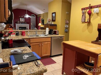 Kitchen open to Family Room