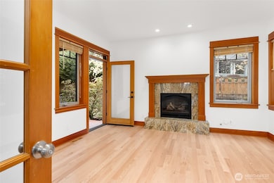 Just off the foyer are French doors leading to Family Room with Propane Fireplace
