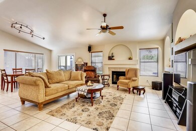 Great room with fireplace