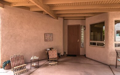 Covered Front Porch and Front Door