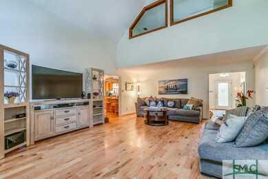 Living room with view to the loft area