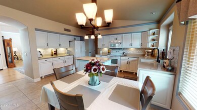 dining room into kitchen
