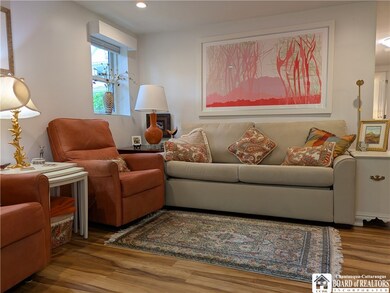 Enter the living room from the porch