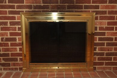 Wood burning fireplace