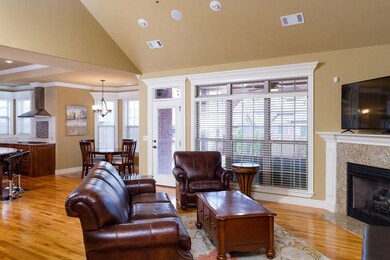 Window wall, open floor plan, gas log insert. Open floor plan, Hardwood floors Throughout this house