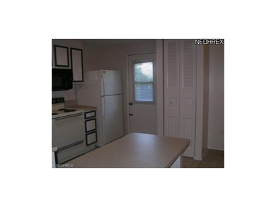 Convenient back door to the patio from the kitchen