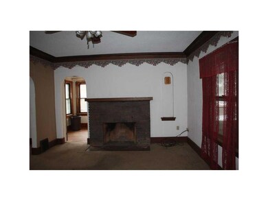 Family Room. Family room with original woodwork an