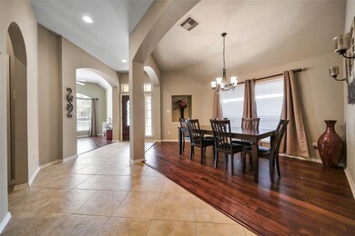 Architectural details abound in this stunning single story layout. Archways define spaces throughout the open concept layout, and large windows fill the space with natural light. Fresh paint and solid surface flooring flow throughout the living spaces offering a neutral color palette for your furnishings.