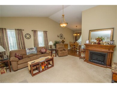Great room with fireplace