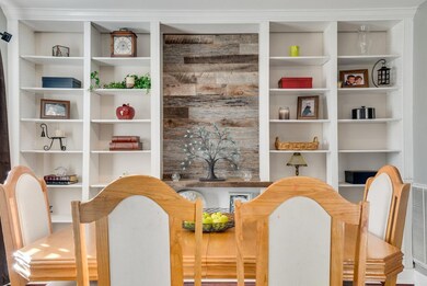 Wood Accent in Custom shelving