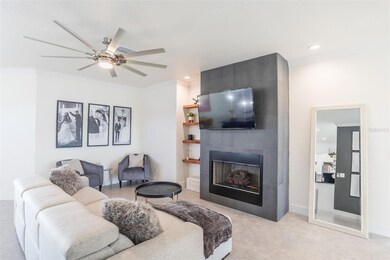 Living room with gas fireplace