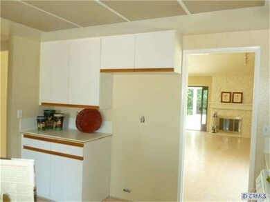 kitchen with entrance to living dining combo