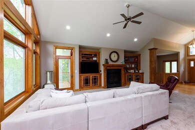 Another view of great room to the deck area.