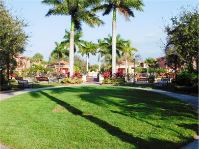 Park area with benches