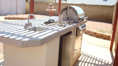 built-in bbq