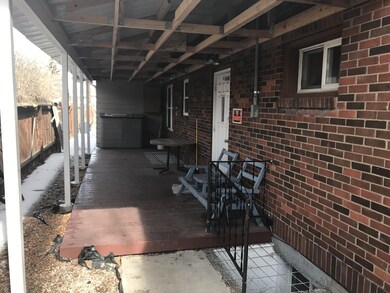 Covered back patio