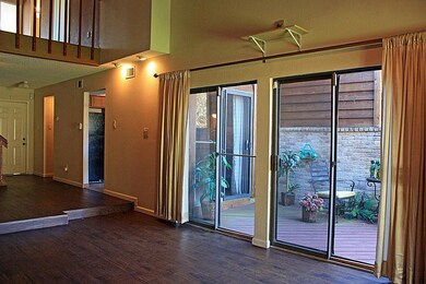 View of patio from Living Room