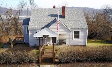 Front with covered walkway