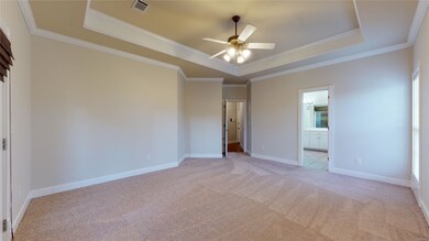 Another view of Master Bedroom with Trey Ceiling