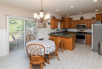 Eat in kitchen with sliders to deck