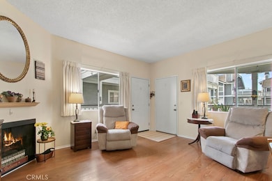 Cozy living room with fireplace