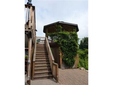 Patio/Deck. View of the gazebo from the lower pati