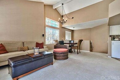 High ceilings and an open living area add to the v