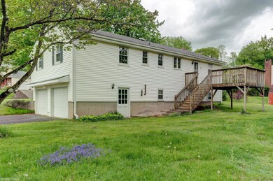 Rear of house with 10'x16' deck.