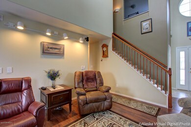Living area & stairway