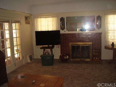 Living roon with fireplace.