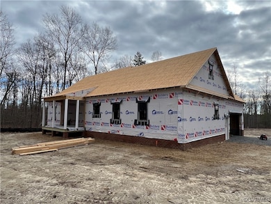 View of unfinished property