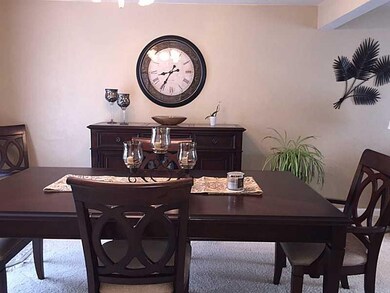 Dining Room. Dining room with neutral walls and ca