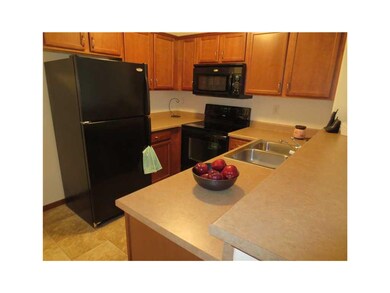 Kitchen. Beautiful kitchen with black appliances.