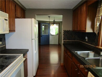 View from kitchen to front door.