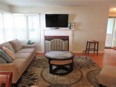 Pellet stove in living room